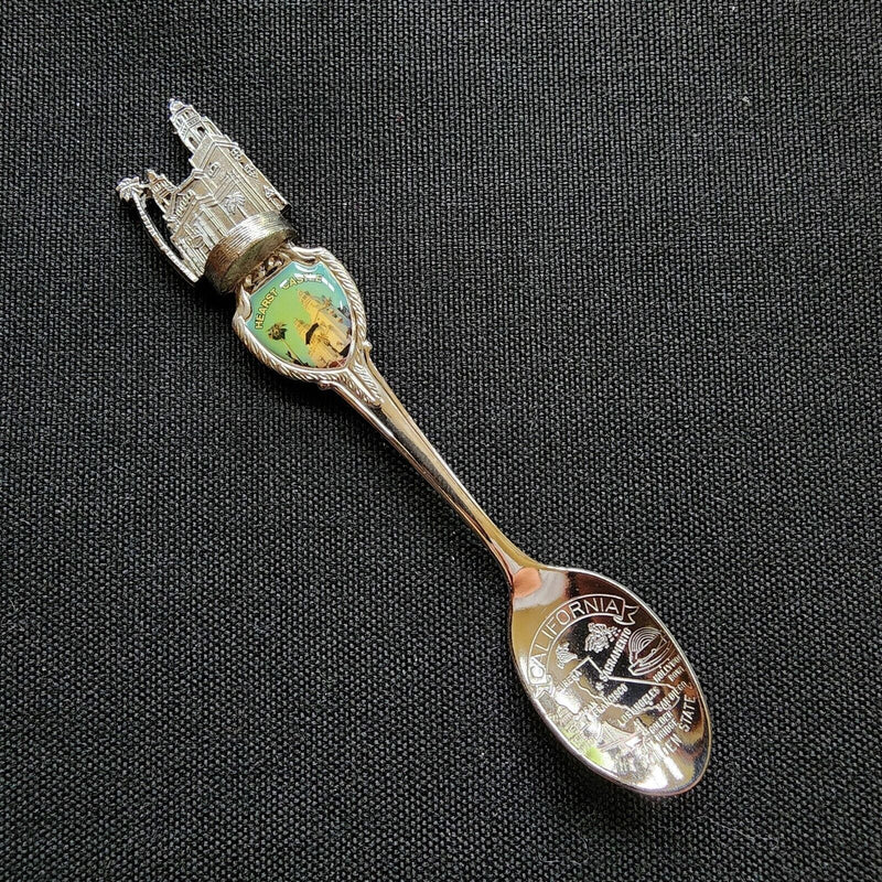 Load image into Gallery viewer, Hearst Castle Collectible Travel Souvenir Spoon 4 1/4" San Simeon California