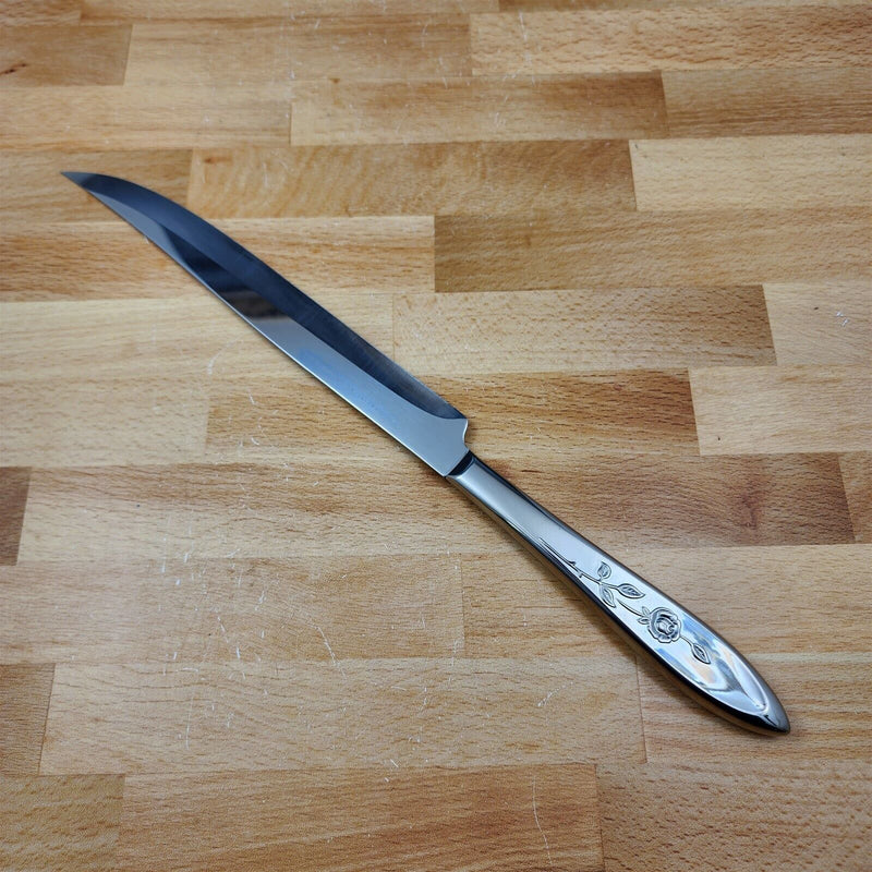 Load image into Gallery viewer, Oneida MY ROSE Blade Roast Carving Knife Community Stainless Flatware 13 3/4"