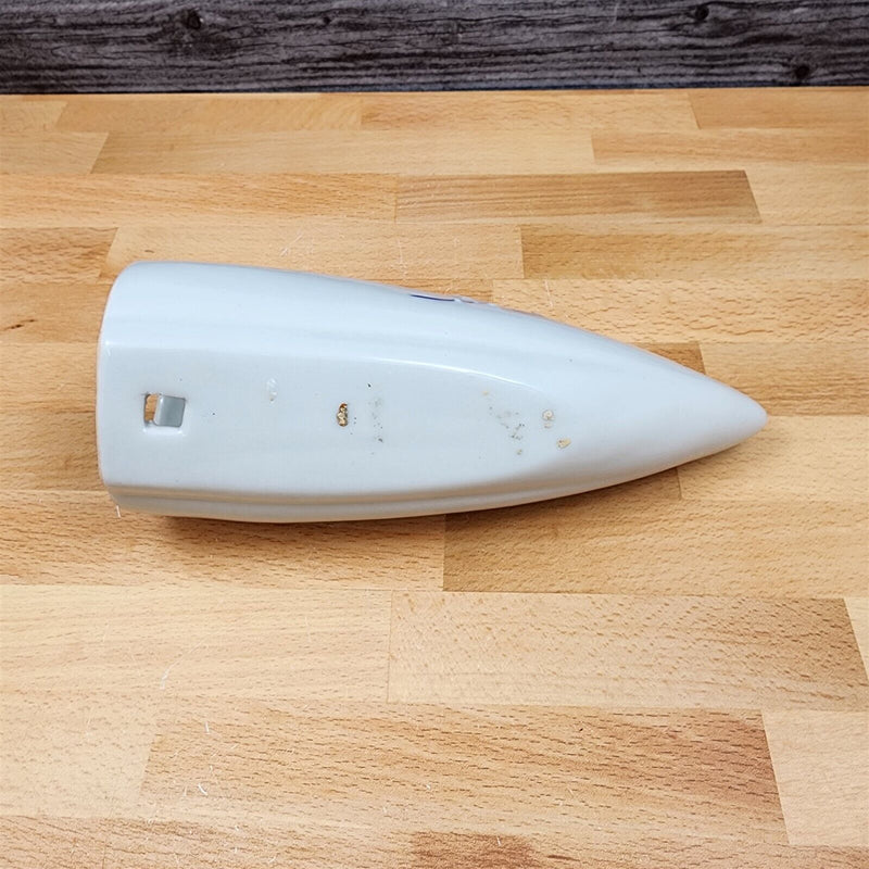 Load image into Gallery viewer, Porcelain Japan Blue & White Iris Wall Pocket Vase Planter Conical Cone Sconce