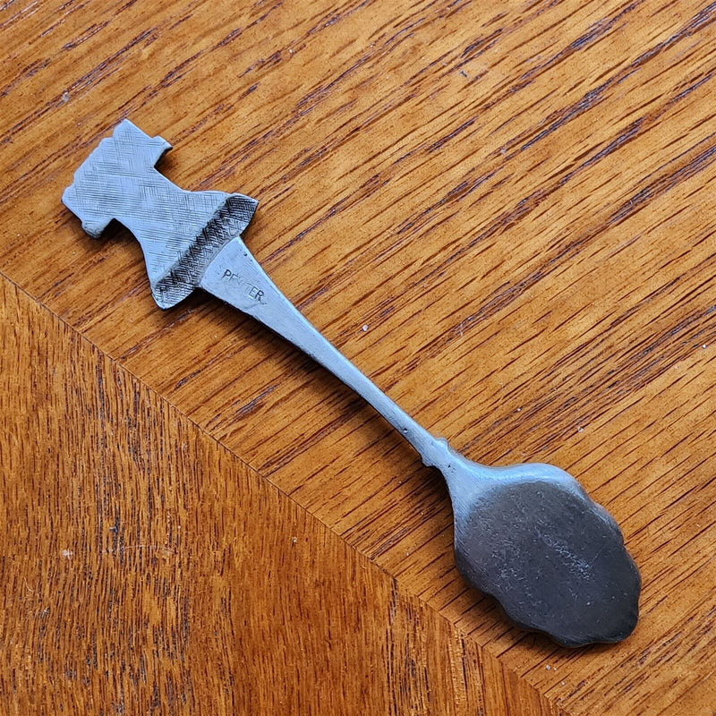 Load image into Gallery viewer, Philadelphia Liberty Bell Collectible Travel Souvenir Spoon 4" Pewter Colonial