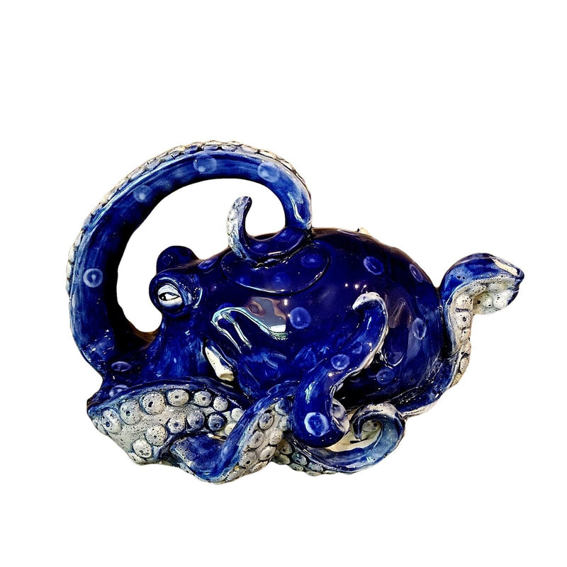 Load image into Gallery viewer, Octopus Teapot Ceramics Sea Life Tea Pot by Blue Sky and Heather Goldminc