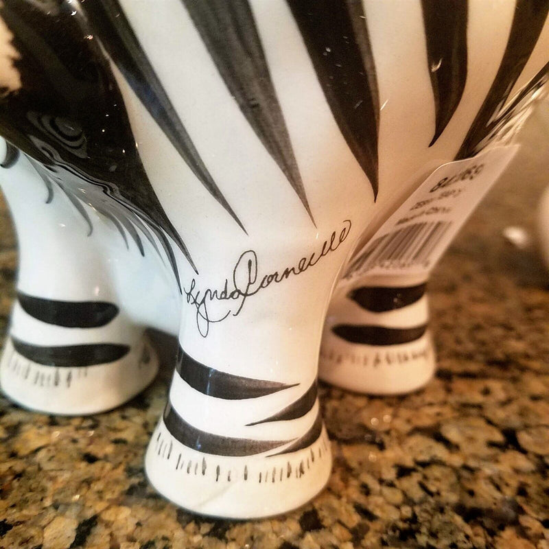 Load image into Gallery viewer, Zebra Teapot Decorative Animal Ceramic Decor Tea Pot Blue Sky Lynda Corneille