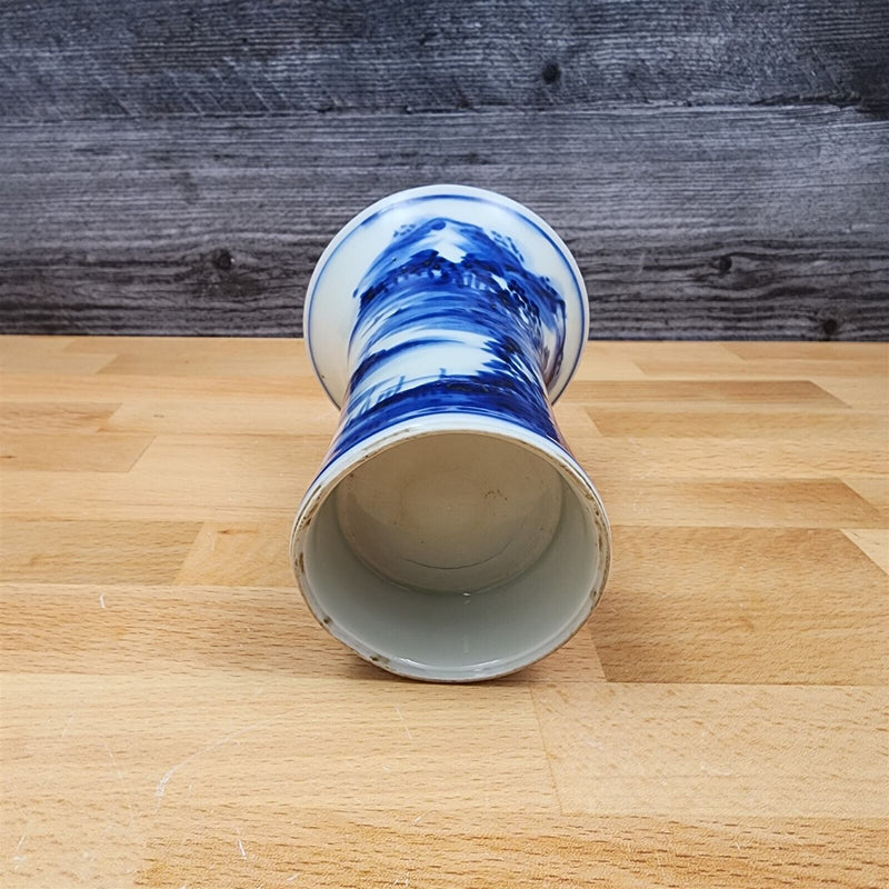 Load image into Gallery viewer, Chinese Vase Cobalt Blue & White Porcelain Floral Plant Holder