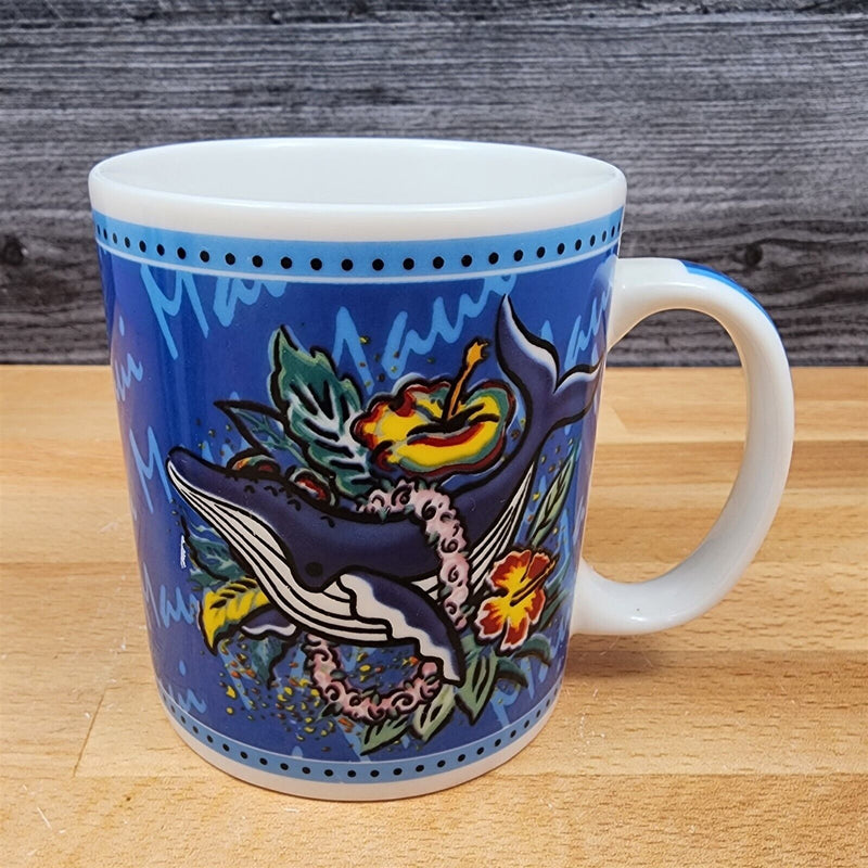 Load image into Gallery viewer, Hawaii Mug Whale Coffee Cup Hilo Hattie The Island Heritage Store 2002 Maui 12oz