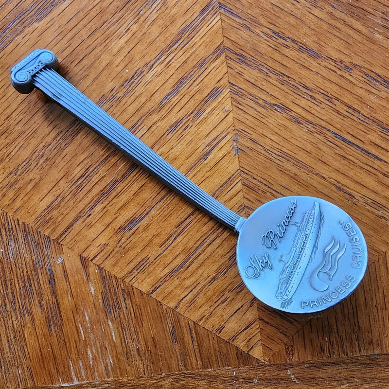 Load image into Gallery viewer, Sky Princess Cruise Ship Travel Collectible Souvenir Spoon 4" Pewter Caribbean