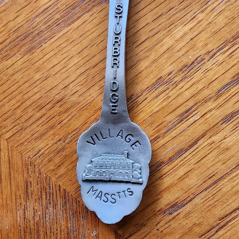 Load image into Gallery viewer, Old Sturbridge Village Massachusetts Collectible Travel Souvenir Spoon 4" Pewter