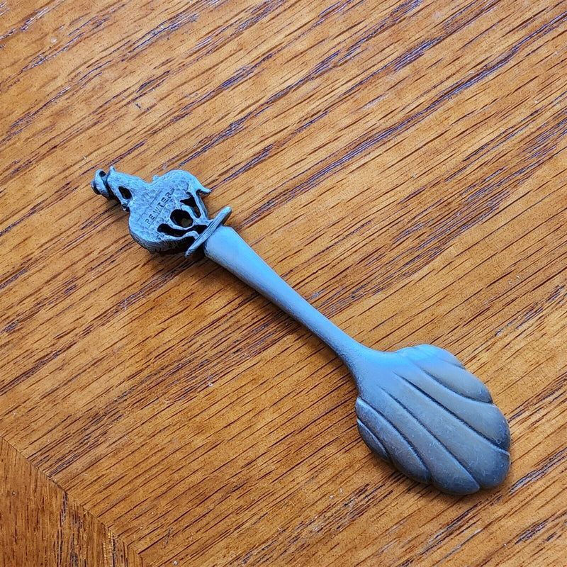 Load image into Gallery viewer, Cheyenne Wyoming Cowboy Rocky Mountain Collectible Travel Souvenir Spoon Pewter