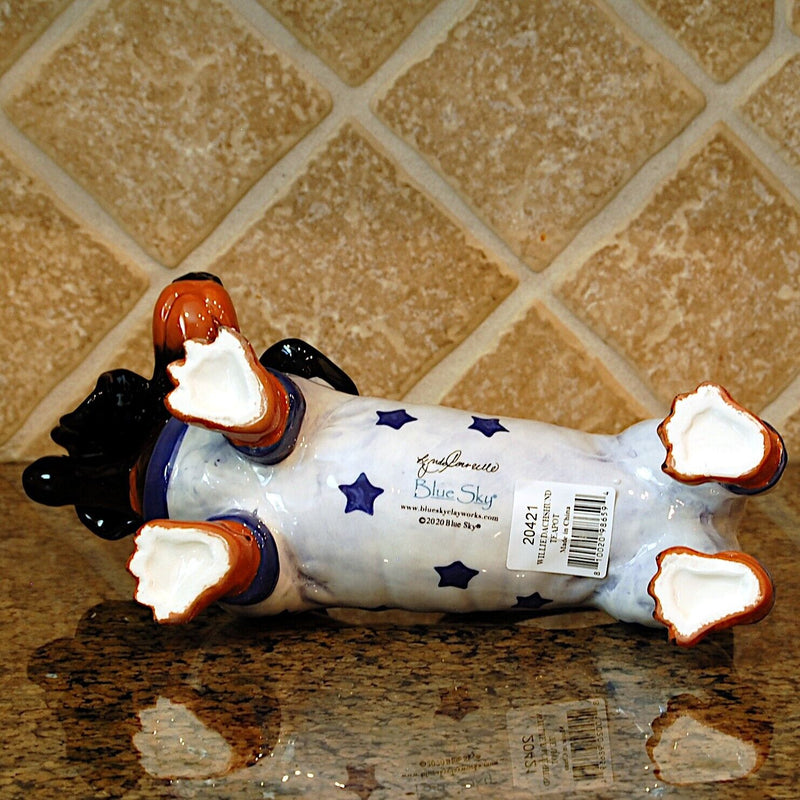 Load image into Gallery viewer, Willie Dachshund Dog Teapot Animal Ceramics Tea Pot Decor Blue Sky Corneille