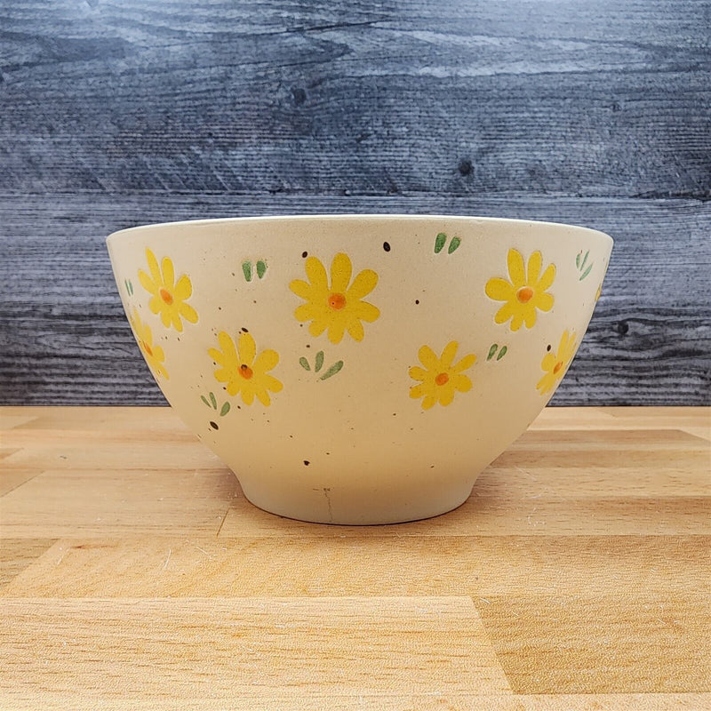 Load image into Gallery viewer, Daisy Flowers Festive Bowl 6 inch (15cm) Floral Ceramic Dish Embossed Blue Sky