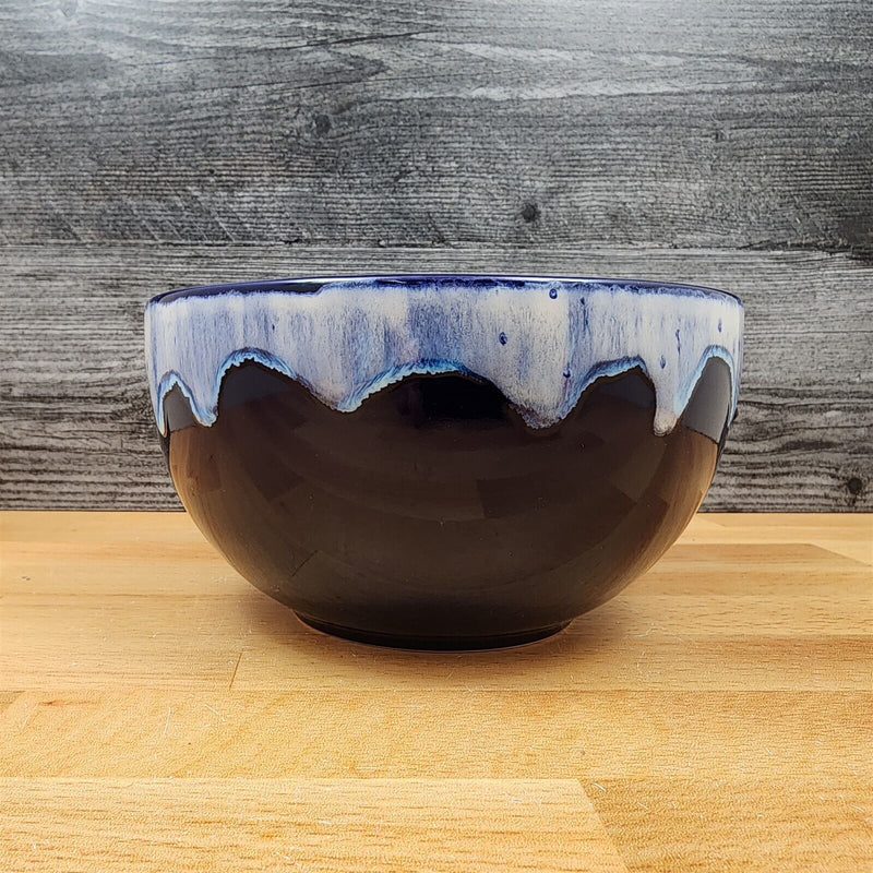 Load image into Gallery viewer, Drip Glaze Blue White Bowl 6 inch (15cm) Serving Kitchen Soup Dish by Blue Sky