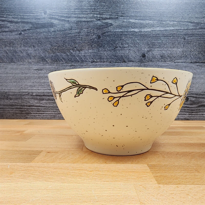 Load image into Gallery viewer, Daisy Spring Flower Festive Bowl 6" Floral Soup Ceramic Serving Dish Blue Sky
