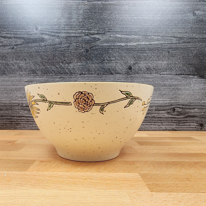 Load image into Gallery viewer, Daisy Spring Flower Festive Bowl 6" Floral Soup Ceramic Serving Dish Blue Sky