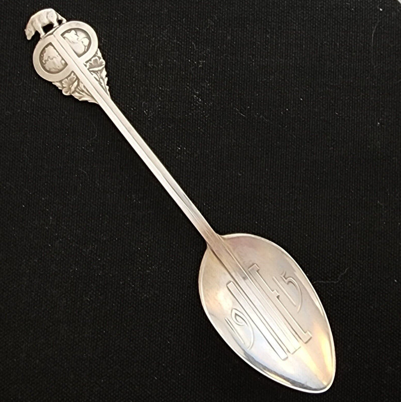 Load image into Gallery viewer, Panama Pacific Exposition Sterling Bear Souvenir Spoon 1914 Patent 5/14"