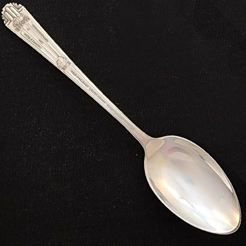 Load image into Gallery viewer, Chicago Worlds Fair 1933 Century of Progress Sterling Souvenir Spoon 5 7/8"
