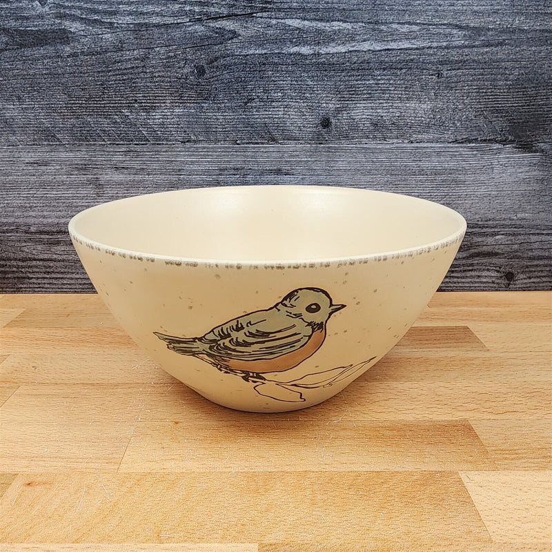 Load image into Gallery viewer, Bird Reactive Embossed Serving Bowl Decorative by Blue Sky 8in (20cm)