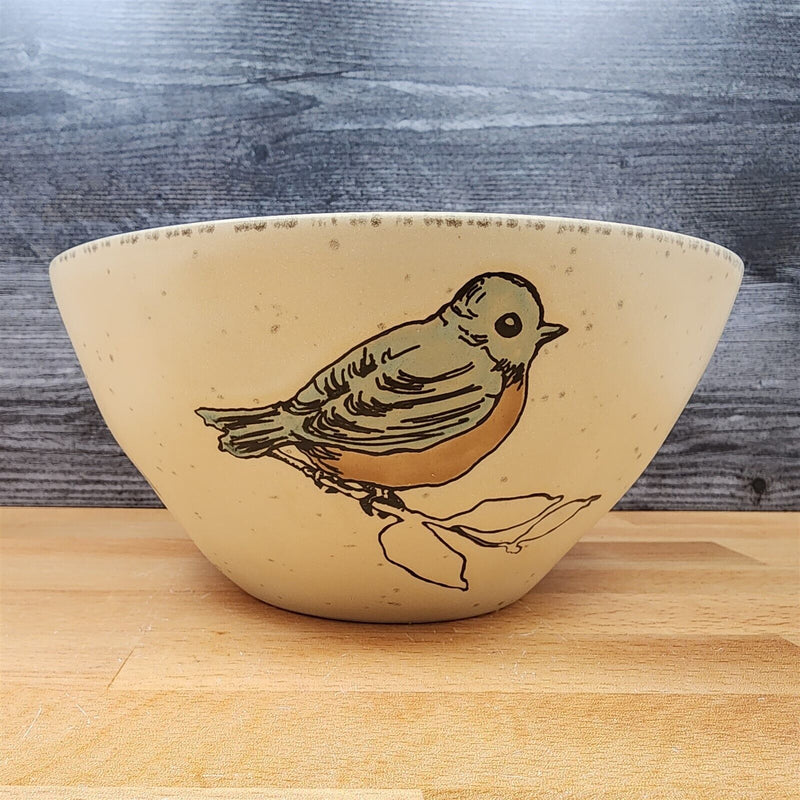 Load image into Gallery viewer, Bird Reactive Embossed Serving Bowl Decorative by Blue Sky 8in (20cm)