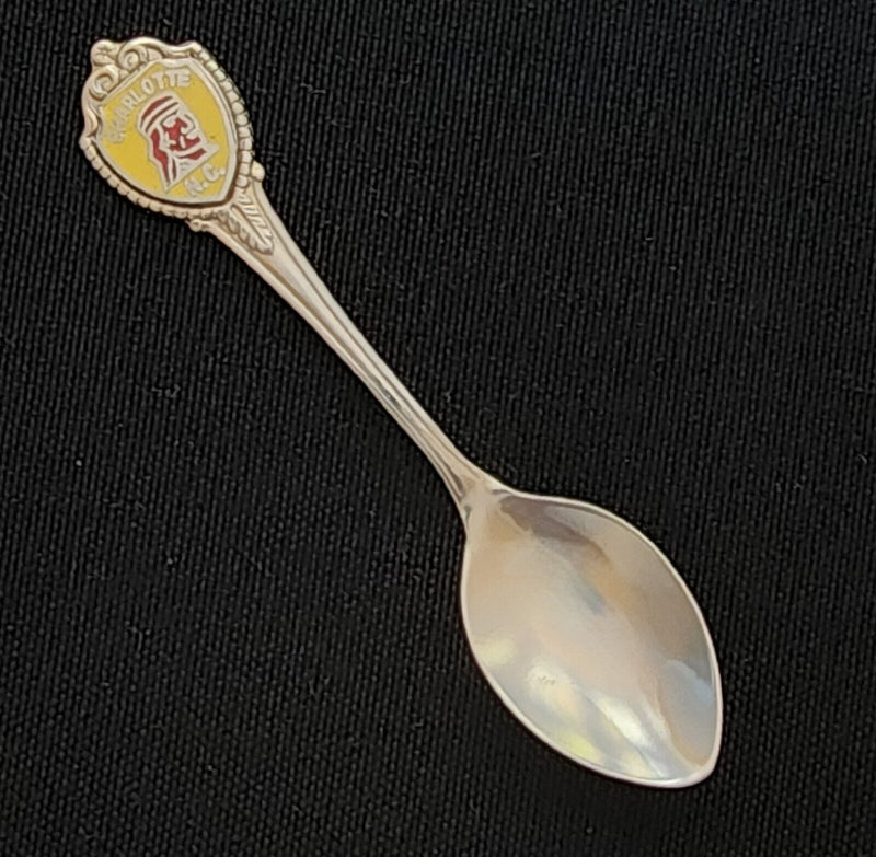 Load image into Gallery viewer, Charlotte North Carolina State Collectible Travel Souvenir Spoon 3.5" Queen City
