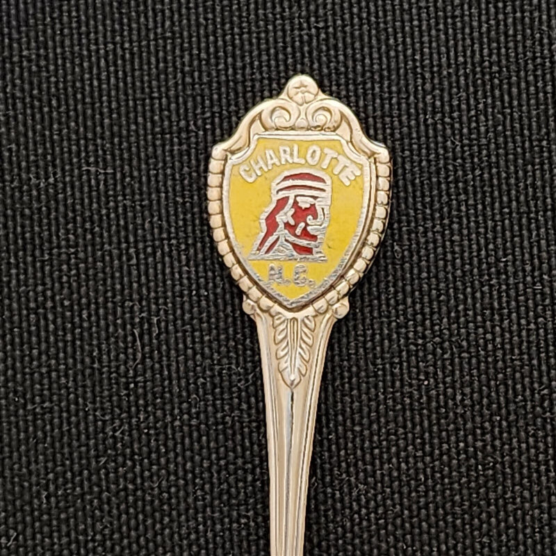 Load image into Gallery viewer, Charlotte North Carolina State Collectible Travel Souvenir Spoon 3.5" Queen City