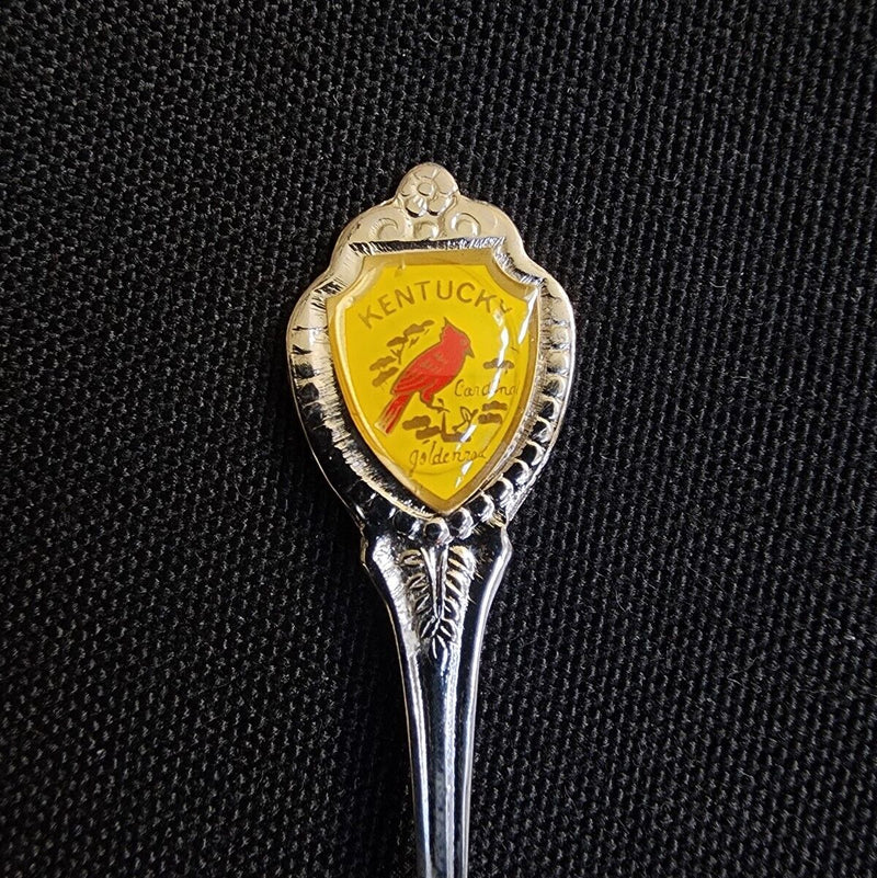 Load image into Gallery viewer, Kentucky Collectible Travel Souvenir Spoon 3.5" Red Cardinal Bluegrass State