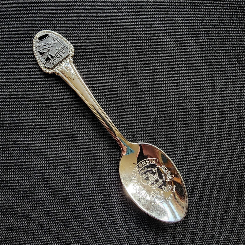 Load image into Gallery viewer, Wisconsin Badger State Collector Souvenir Spoon 4.5" (11cm)