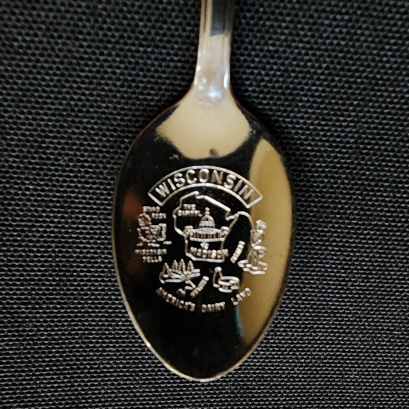Load image into Gallery viewer, Wisconsin Badger State Collector Souvenir Spoon 4.5" (11cm)