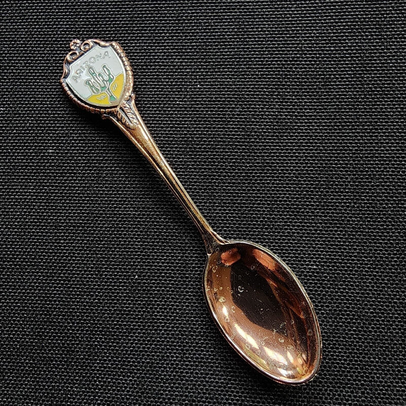 Load image into Gallery viewer, Arizona State Collectible Travel Souvenir Spoon 3.5" (8 cm) with Desert Cactus