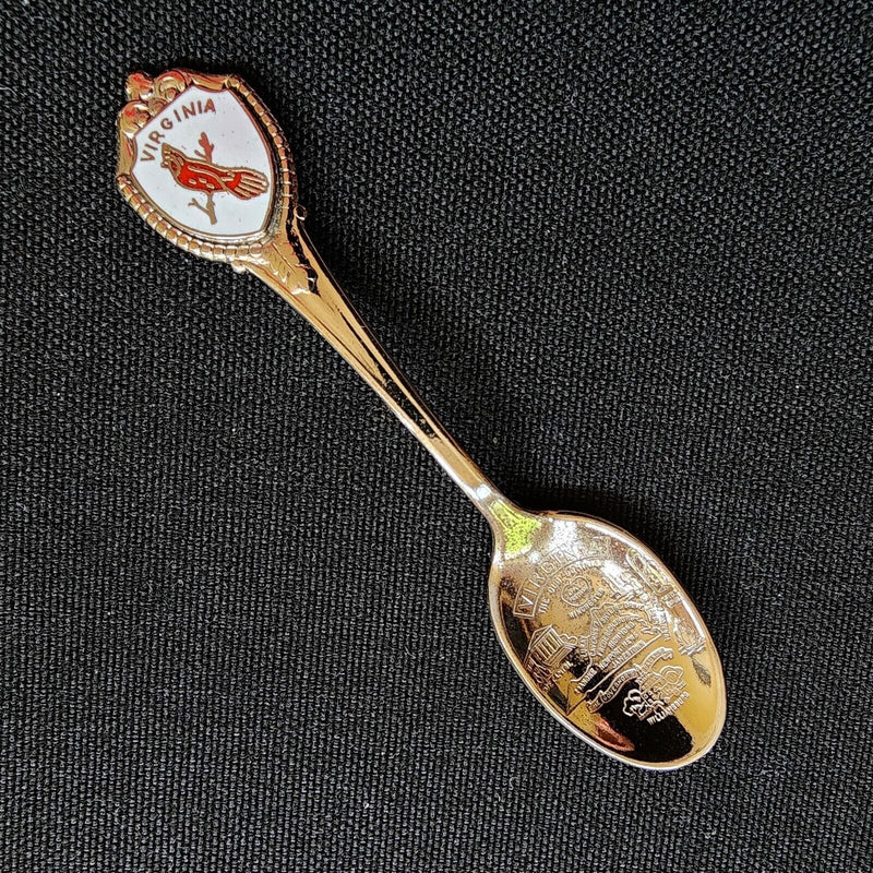 Load image into Gallery viewer, Virginia State Collectible Travel Souvenir Spoon 3.5" (9 cm) Red Cardinal