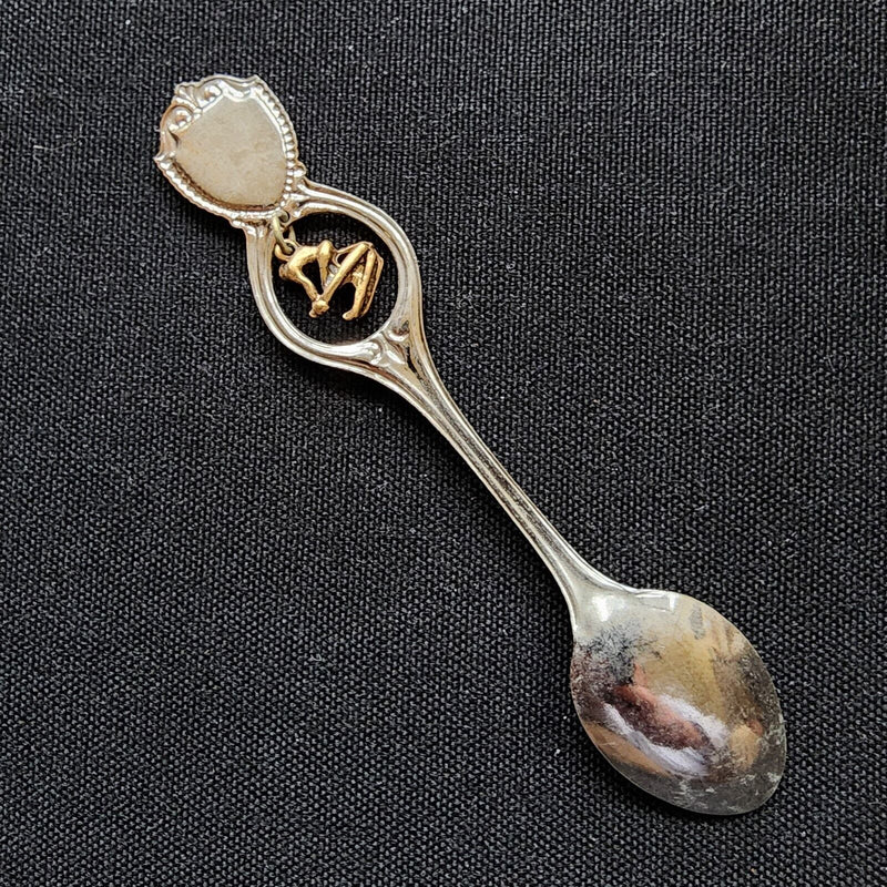 Load image into Gallery viewer, Winter Park Collectible Souvenir Spoon 4.5" (11cm) with Down Hill Skier Dangler