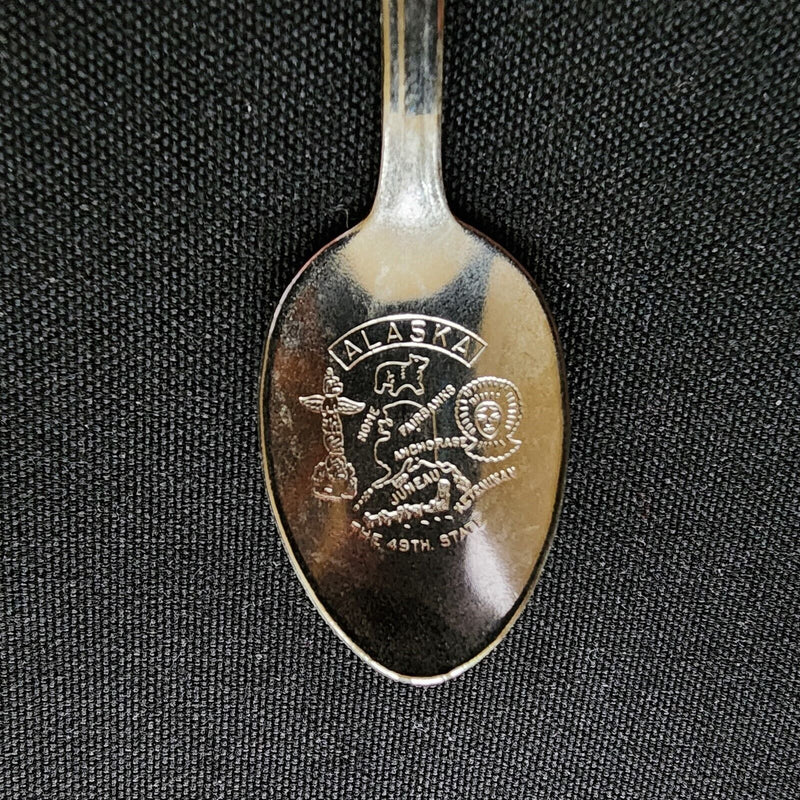 Load image into Gallery viewer, Anchorage Alaska Iditarod Sled Collectible Travel State Souvenir Spoon 4.5"