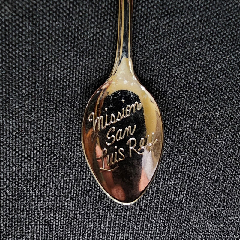 Load image into Gallery viewer, Spanish Mission San Luis Rey Collectible Travel Souvenir Spoon 4.5" Bell Dangler
