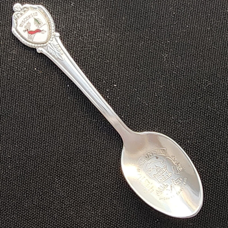 Load image into Gallery viewer, Wisconsin State Collector Souvenir Spoon 4in (10cm)