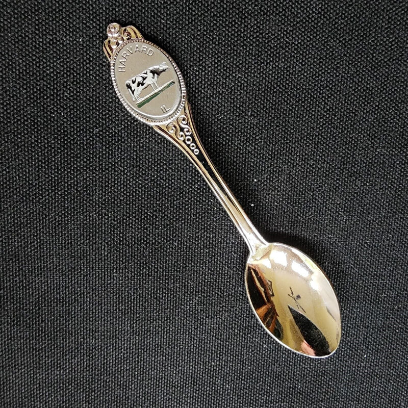 Load image into Gallery viewer, Harvard City Illinois Chicagoland Collectible Travel Souvenir Spoon 4" 10cm VTG