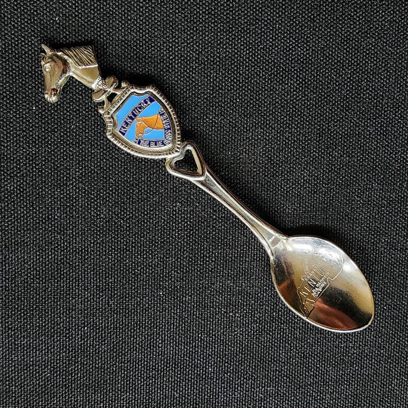 Load image into Gallery viewer, Kentucky State Collector Souvenir Spoon 4in (10cm) Horse Head 1981