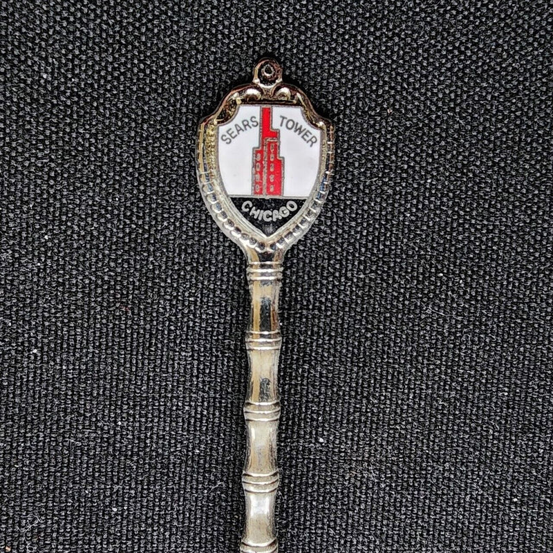 Load image into Gallery viewer, Sears Tower Chicago Illinois Collectible Travel Souvenir Spoon 4.5" 11cm Vintage