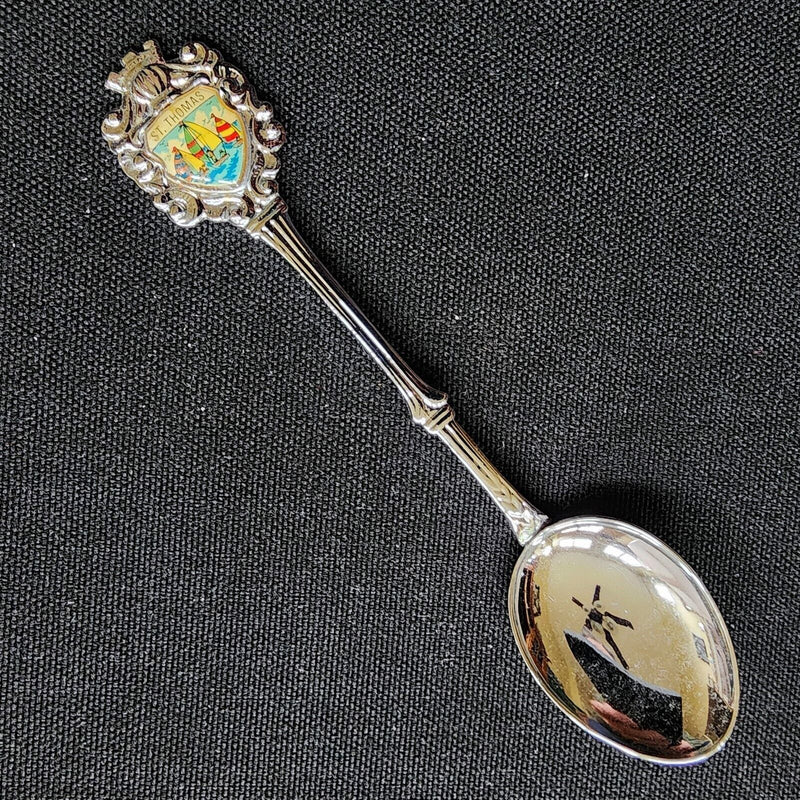 Load image into Gallery viewer, St Thomas Virgin Islands Collectible Travel Souvenir Spoon 4.5" (11cm) Nautical