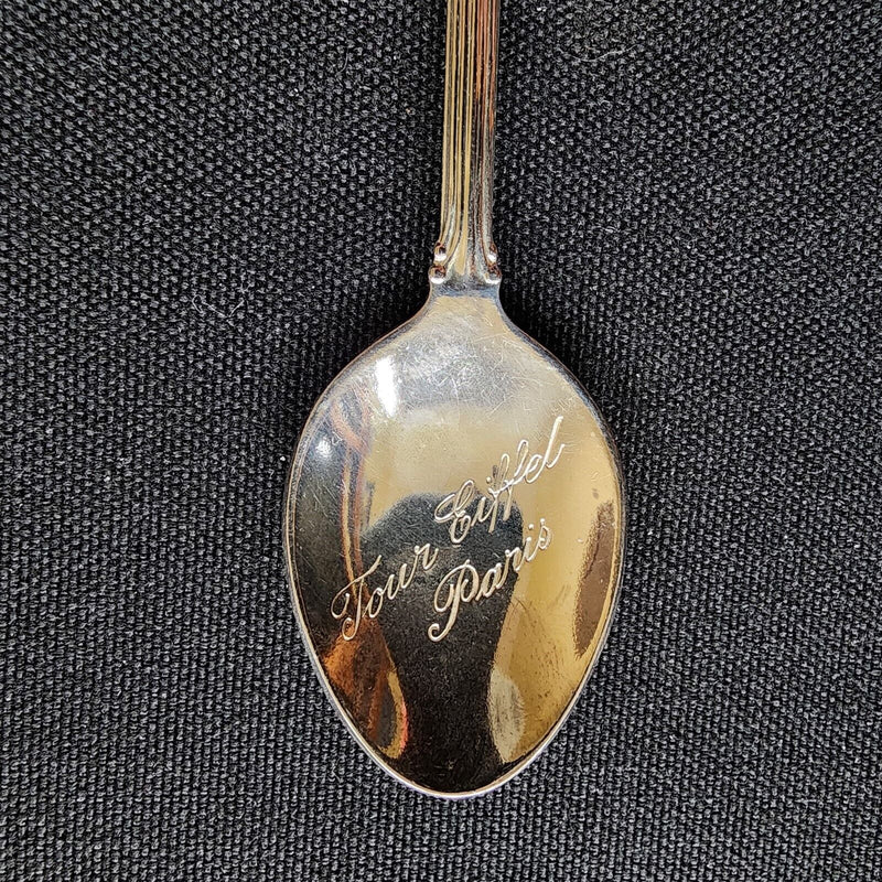 Load image into Gallery viewer, Eiffel Tower Paris France Collectible Souvenir Spoon 4.5" (11cm) Silver Plated