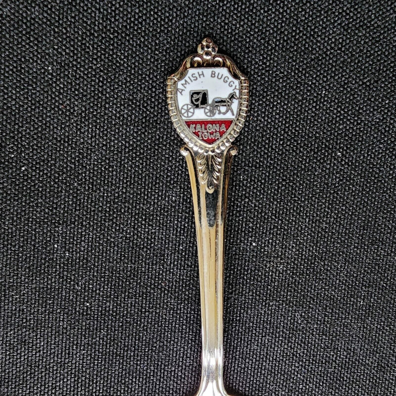 Load image into Gallery viewer, Kalona Iowa Collectible Souvenir Spoon 4.5" (11cm) Amish Buggy