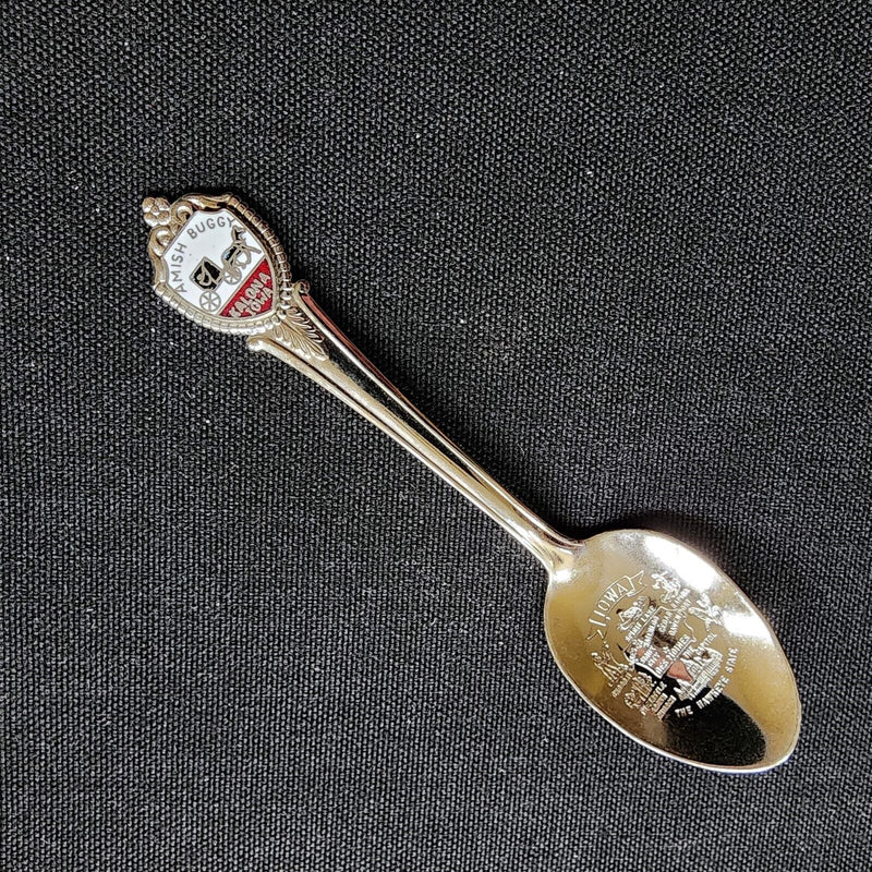 Load image into Gallery viewer, Kalona Iowa Collectible Souvenir Spoon 4.5" (11cm) Amish Buggy