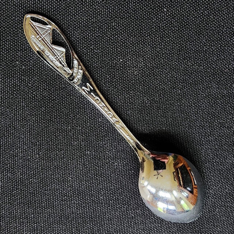 Load image into Gallery viewer, Merrimac Bridge Michigan Collectible Souvenir Spoon 4.5" (11cm)