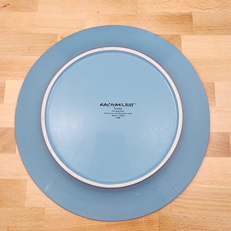 Load image into Gallery viewer, Cucina Agave Blue by Rachael Ray Set of 4 Dinner Plate 10 1/2" 27cm Dinnerware