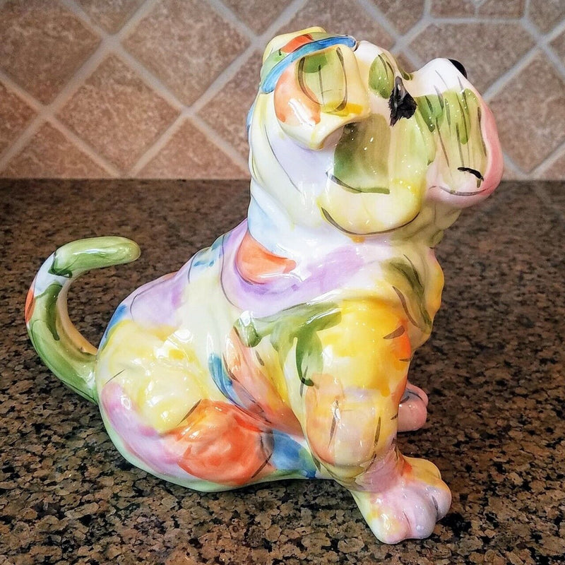 Load image into Gallery viewer, Bulldog Teapot Collectible Decorative Kitchen Home Dog Décor Blue Sky Clayworks