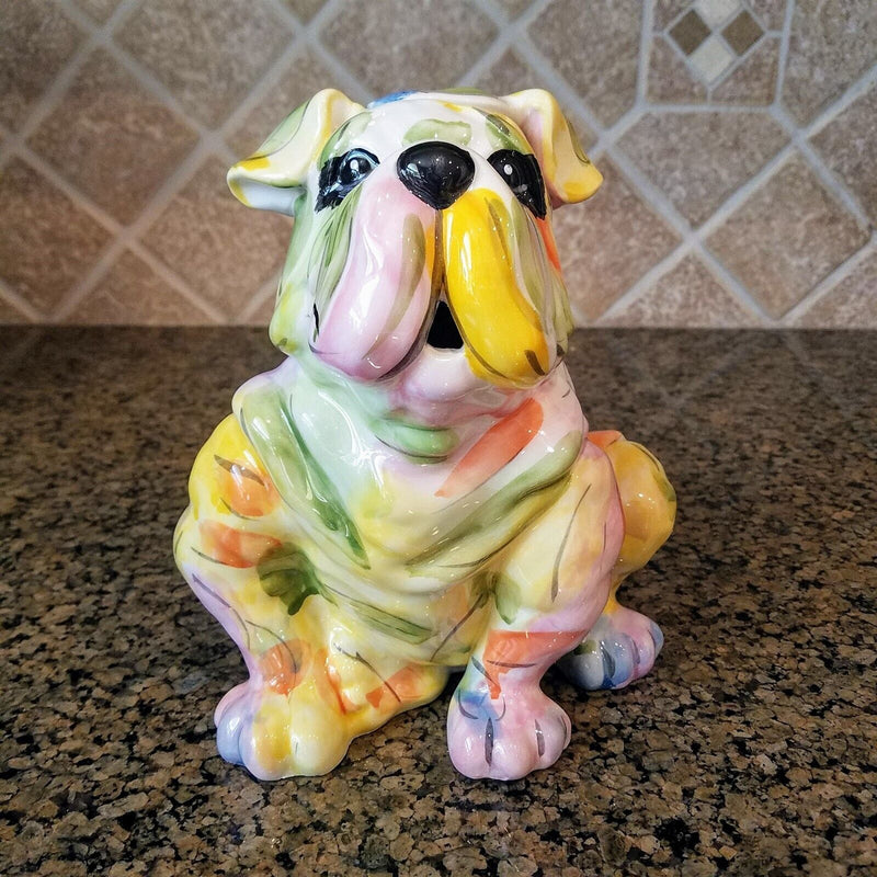 Load image into Gallery viewer, Bulldog Teapot Collectible Decorative Kitchen Home Dog Décor Blue Sky Clayworks