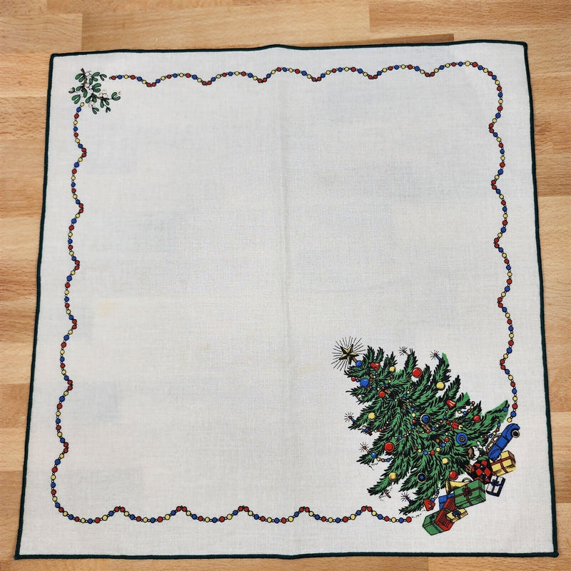 Load image into Gallery viewer, Spode Christmas Tree Damask Cloth Napkins Lot of 4 Measure: 16.2" x 17"