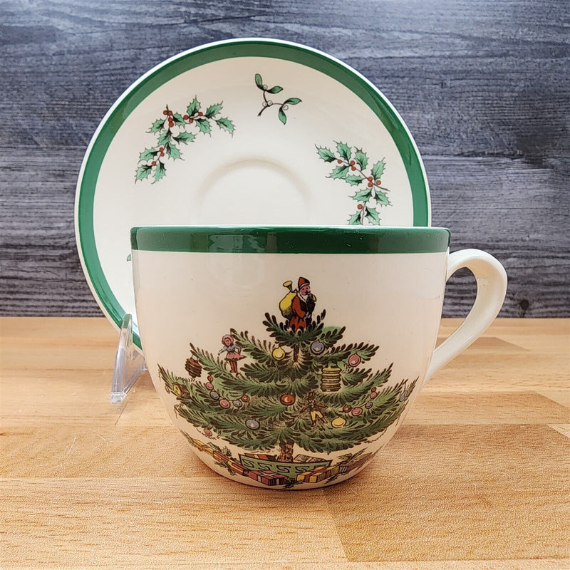 Load image into Gallery viewer, Spode Christmas Tree Set of 4 Cup and Saucer Coffee Mug Dinnerware England