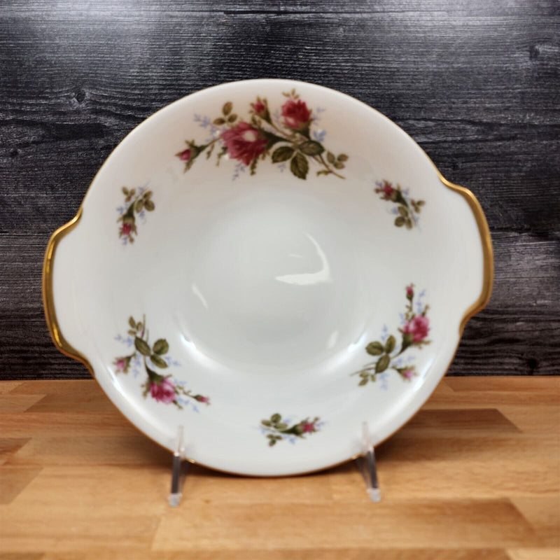 Load image into Gallery viewer, Moss Rose Serving Bowl Pink Flowers Gold Trim Round 8.5" (21cm) Sango Japan