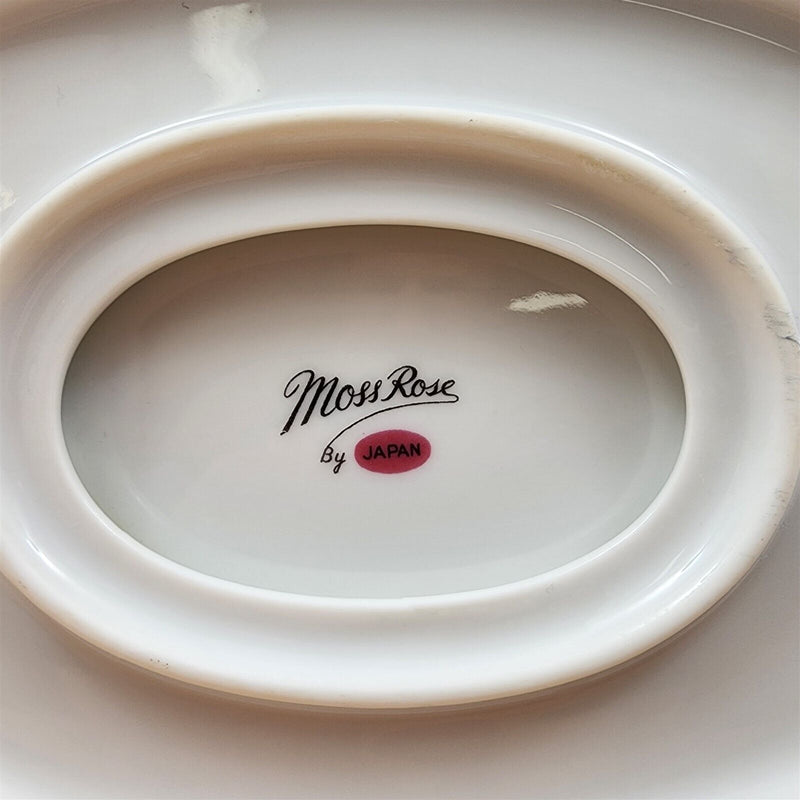 Load image into Gallery viewer, Moss Rose One Piece Gravy/Sauce Boat Pink Flowers Gold Trim by Sango Japan