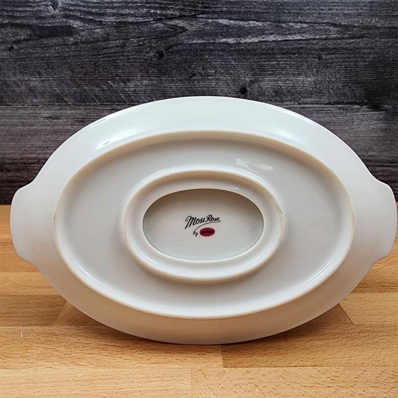 Load image into Gallery viewer, Moss Rose One Piece Gravy/Sauce Boat Pink Flowers Gold Trim by Sango Japan