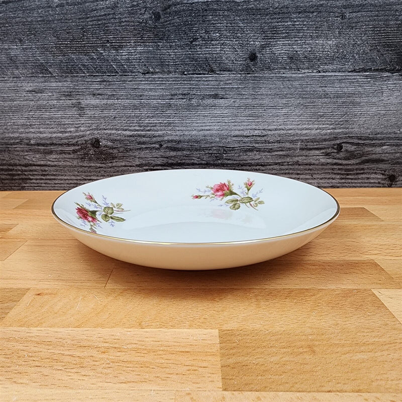 Load image into Gallery viewer, Moss Rose Soup Bowls Set of 4 Pink Flowers Gold Trim 7.5" (19cm) by Sango Japan