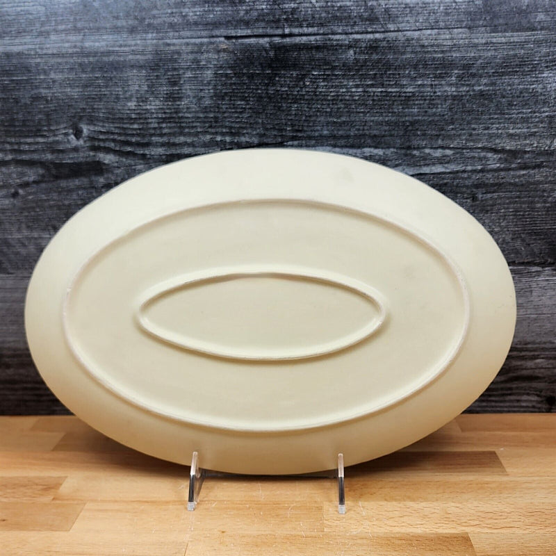 Load image into Gallery viewer, Spring Daisy with Bee's Floral Serving Plate Embossed Platter by Blue Sky 13"