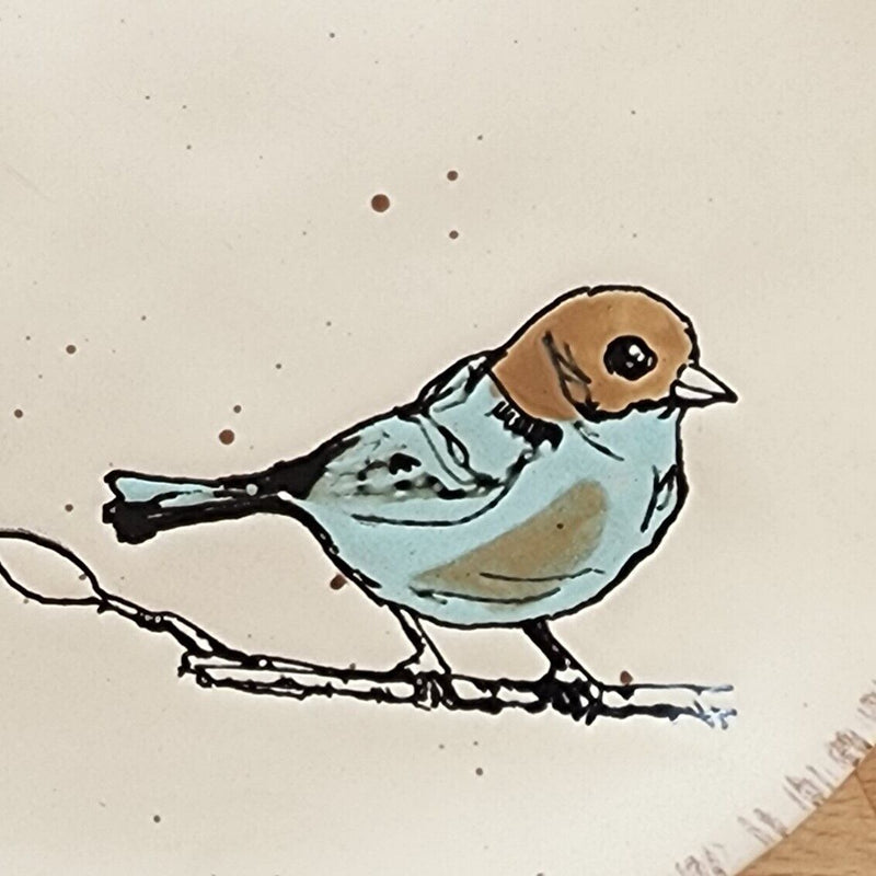 Load image into Gallery viewer, Bird Reactive Set of 2 Plate Dinner and Salad Embossed Decorative by Blue Sky